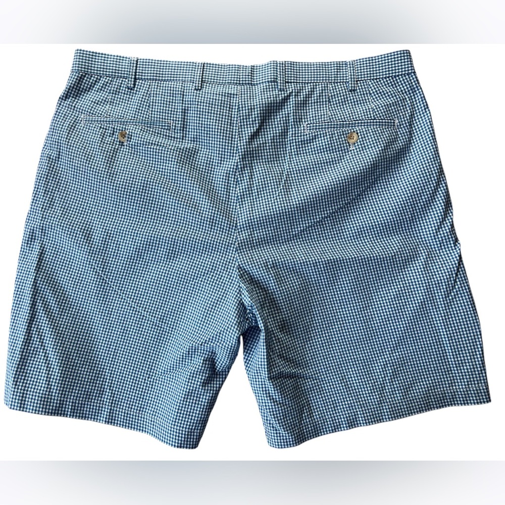 Peter Millar Blue White Gingham Checkered Plaid S… - image 3